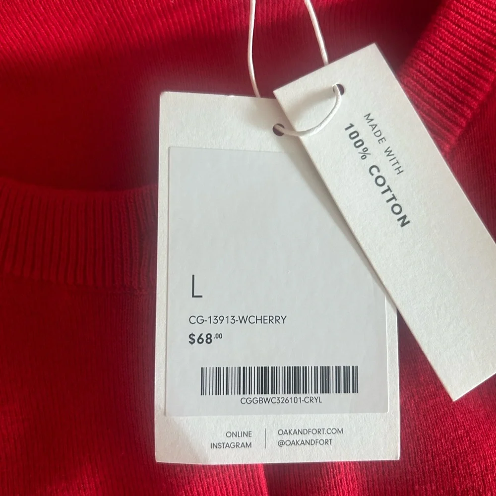 Red cardigan from oak and fort - Picture 3 of 4